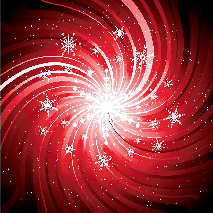 free vector 2 beautiful snowflake background vector